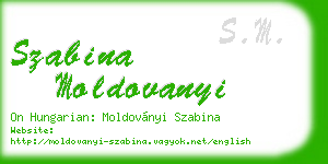 szabina moldovanyi business card